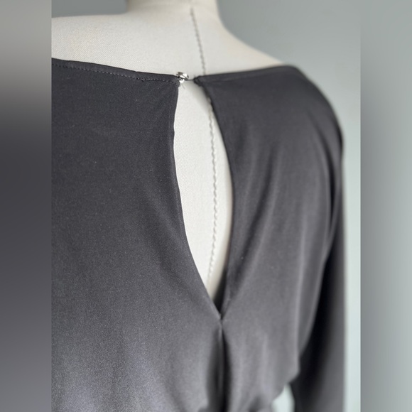 New York & Company Stretch Black Relax Fit Jumpsuit Size Medium - Picture 6 of 8